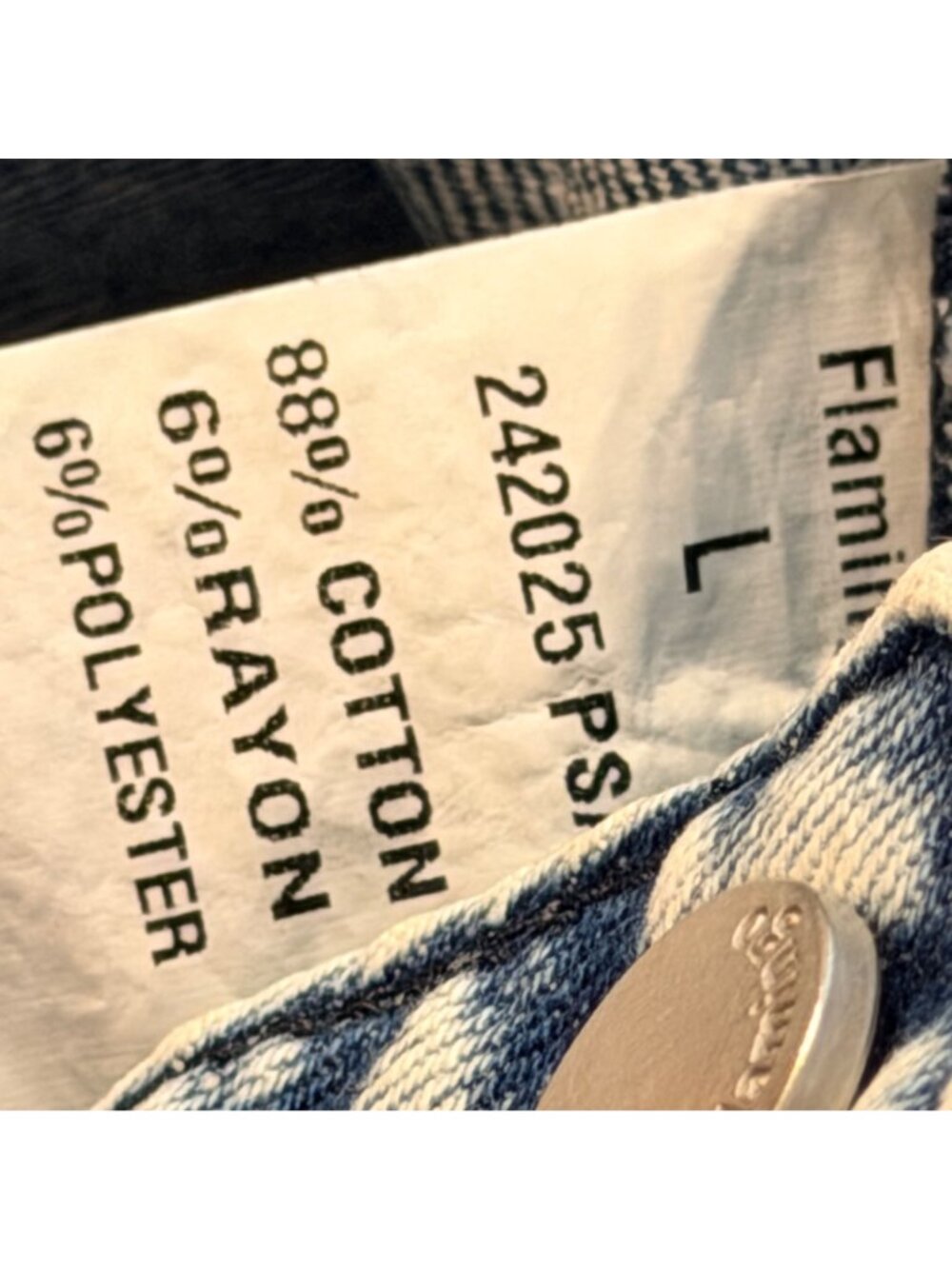 Flamingo High-Waisted Acid Wash Wide-Leg Jeans With Front & Back Pockets Sz L Je - Picture 9 of 12